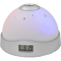 Deckenprojektor-Wecker, Projektionswecker mit Stimmungslicht, Digitaluhr, einfacher und praktischer Deckenprojektionswecker, LED-Sternenlichtprojektor für Schlafzimmer (ohne Batterien).