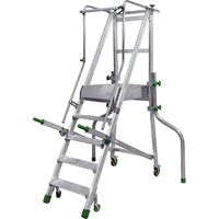 Mobile Stehleiter 9 Stufen – Max. Arbeitshöhe 3.95m - CA5/200