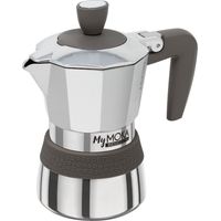Pedrini MyMoka induction Cafetera italiana Marrón, Acero inoxidable