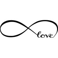 Sticker mural noir LOVE 2260cm 8274S