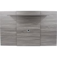 Wall Mounted TV Back Panel Grey Oak Living Room Floating Entertainment Media