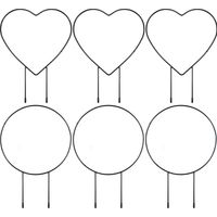 CCYKXA Lot de 6 tuteurs pour plantes grimpantes treillis d'intérieur treillis de jardin pour support des plantes en pot tuteurs en métal tuteurs pour plantes grimpantes support pour plantes en pot