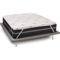 Talamo Italia Haut de forme de mariage Lucilla, Topper renouvelle matelas avec housse amovible en mousse à mémoire de forme et fibres de cuivre, 100% Made in Italy, Anti-acarien et hypoallergénique, C
