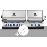 Barbecue gaz encastrable Prestige Pro 825 inox 4 brûleurs + Brosses brûleur - Napoléon
