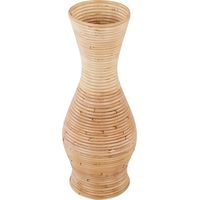 Vase Décoratif en Rotin Tressé 50 cm Naturel Boho Rustique Trinisa
