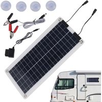 Chargeur de batterie solaire pour voiture - Chargeur solaire goutte à goutte, étanche 100 W Chargeur lent de panneau solaire, sortie, pour voiture 12 V-24 V,