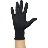Scatola da 50 guanti monouso in nitrile diamantato/impugnatura nera - Taglia XL