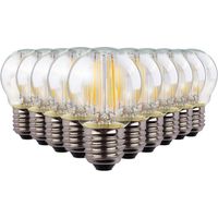 Arum Lighting – Lot de 10 ampoules LED 4W équivalent 40W – Culot E27 – Angle d'éclairage 300° – Flux lumineux 470 lumens – Durée de vie 15000 heures