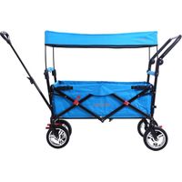 FUXTEC Folding Wagon / Foldable Wagon / Trolley / Hand Cart CT-700 Turquoise/ Blue