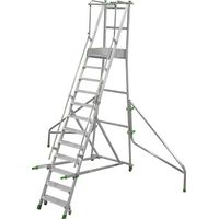 Mobile Stehleiter 10 Stufen – Max. Arbeitshöhe 4.19m - CA6/225