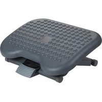 Q Connect Ergonomischer Fußstütze schwarz höhenverstellbar