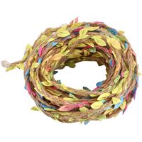 Guirlande de lierre artificiel de 10 m, corde en chanvre tressé, DIY pour décoration de mariage, fête et maison, coloré