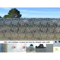 Film vitre et fenêtre sans Colle, électrostatique, repositionnable, Grands Choix de Tailles et de modèles, protection vis à vis - 400 cm - 45 cm - Galet.