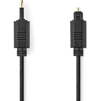 Optical audio cable toslink male mini toslink 100 m round pvc black label