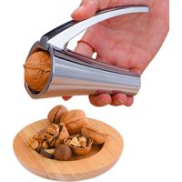 Casse-noix universel, effort minimal pour casser les coquilles, argent, sans pincement des doigts