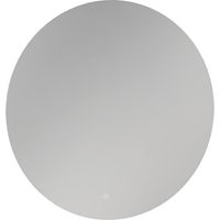 BERNSTEIN - Specchio rotondo antiappannamento con sensore touch LED per bagno, cornice nera - 2712-2.0 - Diametro 80cm