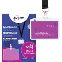 Avery-Zweckform 4825 Cartellino portanome (L x A) 90 mm x 60 mm 10 pz.