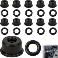 20Pcs Clutch Master Cylinder Gasket Seal Repair Kit Compatible with Volkswagen VW Golf Polo Passat Transporter Caddy Audi A3 TT Seat Leon Ibiza Toledo Skoda Fabia Octavia Superb 1K0798741 02F141143A
