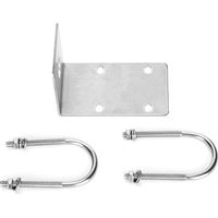 Support d'Antenne Radio Voiture en Acier Inoxydable avec Serrage à U pour Antenne Radio Auto et Balcon