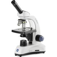 Microscope monoculaire EcoBlue - Platine à valets - 4x/10x/40x