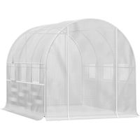 Greenhouse tunnel 2.95x2x2M, Roll-Up Windows, UV protected