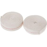 2 Mètres Coton Mèche de Lampe, Mèches de Rechange Lanterne Mèches Pour Brûleurs Lampes à Huile ( Blanc )-Lot de 2