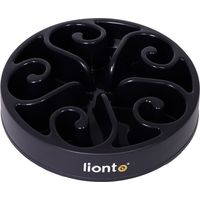 lionto Antischlingnapf, Hundenapf, Futternapf, rutschfest, 20 cm, schwarz