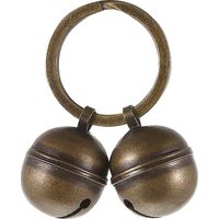 Extra fort chat & chien cloches en laiton cloches accessoires pour animaux de compagnie collier charme pendentif