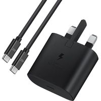 Chargeur USB C 45 W à charge rapide et câble de 2 m avec prise type C compatible avec Samsung Galaxy S23 S24 S22.