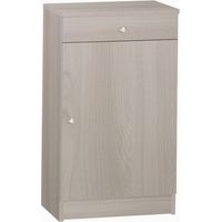 Niedriger Mehrzweckschrank eine Tür eine Schublade Light Elm 46x34x h80 cm