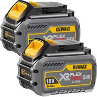 DeWalt DCB546 18V/54V Flexvolt 6.0ah Li-Ion Batteries (Twin Pack)