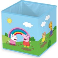 Herding Scatola Portaoggetti Peppa Pig, Circa 30 x 30 x 30 cm, Da Posizionare a Terra o su uno Scaffale, 100% Polipropilene, 100% Carta all'Interno