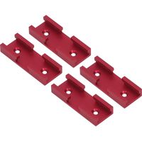 4 pièces de jonction en T en alliage d'aluminium, connecteur croisé pour rail de guidage menuiserie rouge