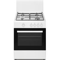 DAYA DSGC-6060E cucina Elettrico Gas Nero, Bianco