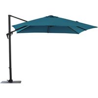 Quadratischer Sonnenschirm Roma 3x3 m Blaues Stoff