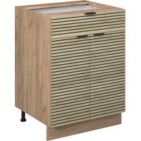 Meuble bas à tiroirs Fame-Line, Panneau en chêne, 60cm avec tiroir, sans plan de travail, Vicco