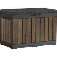 Cassetta da giardino Keter Kentwood 190 L 82,3x45,7x57,7 cm effetto legno, noce (263970)