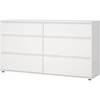 KIT CASSETTIERA DOPPIA 6 CASS 153,4X40X83,7CM BIANCO