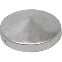 Chapeau de poteau acier galvanisé pour poteaux ronds 10 cm - Par