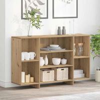 Vidaxl – Buffet moderne en bois d'ingénierie 120 x 30 x 75 cm – Design épuré – Rangement fonctionnel avec étagères intégrées