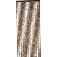 Rideau chenille marron et beige WERKA PRO 90 x 220 cm