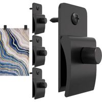 Cintres pour tapisserie, 4 cintres pour tentures murales, pinces de suspension pour couvertures, tapis et tapis, clips muraux en métal pour accrocher