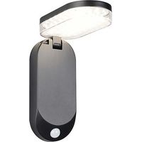 Wandleuchte Wandlampe Außenleuchte Solarleuchte schwarz Sensor Akku LED B 25,9 cm