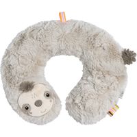 Fehn Nackenstütze Faultier – Nackenkissen mit Tierapplikation – Ergonomische Form des Nackenhörnchens stützt, entlastet und bietet sicheren Halt in Auto, Babyschale oder Kinderwagen