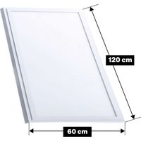 Europalamp – Dalle LED 1200x600mm 60W blanc neutre – Transformateur inclus – 5000 lumens – Angle 120° – Pour bureaux et locaux professionnels