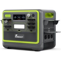 FOSSiBOT F2400 Tragbare elektrische Station, 2048Wh 2400W Solarstromgenerator, LiFePO4 Zentrale elektrische Batterie, Camping