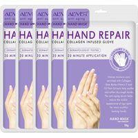 Masque pour les mains, lot de 5 masques exfoliants pour les mains, gants hydratants, masque de soin pour les mains, gants hydratants pour mains sèches, hydrate la peau rugueuse pour femmes et hommes (
