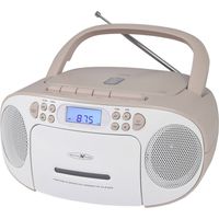 Reflexion RCR2260PK Radio-lecteur CD FM AUX, CD, Cassette rose, blanc Y227762