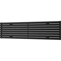 Omeara Axis - Black Horizontal Radiator H464mm x W1800mm Single Panel