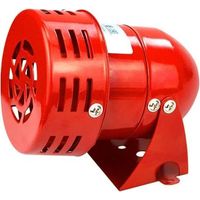 Alarme extérieure puissante 220 V, son de 120 dB, alarme métallique à moteur rouge, alarme industrielle et marine, 25 W 50 mA